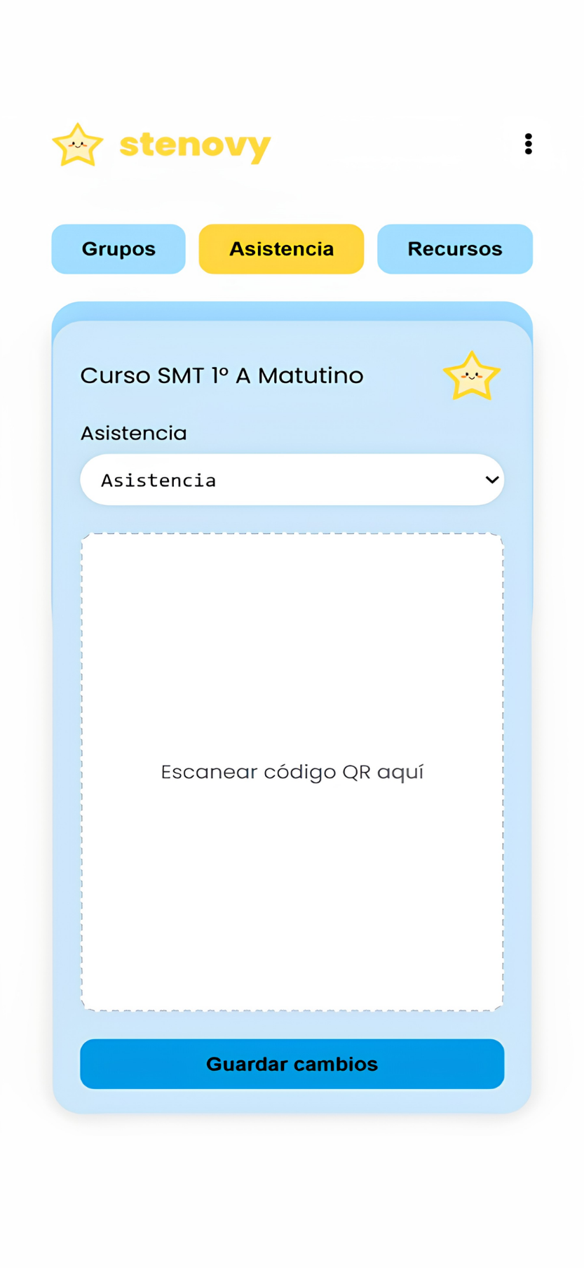 Escaneo de asistencia en Stenovy